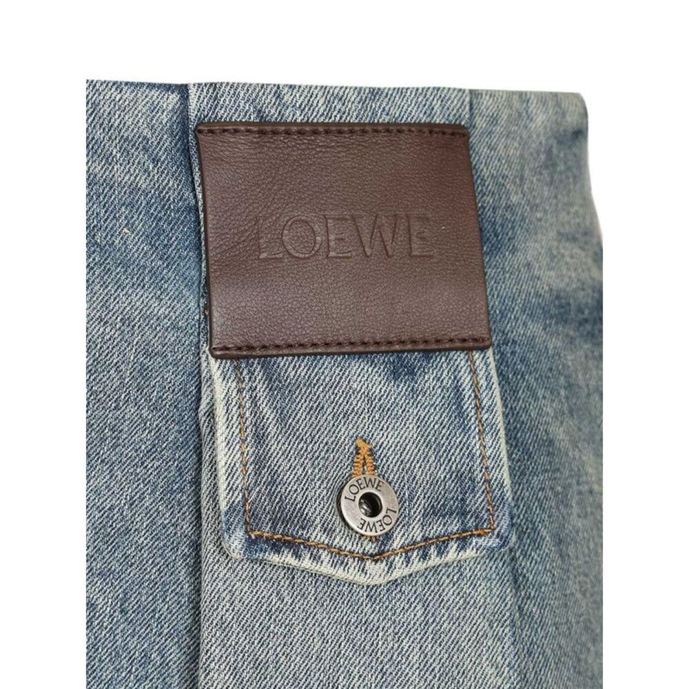 Loewe Women Washed Denim Mini Skirt - Picture 5 of 5